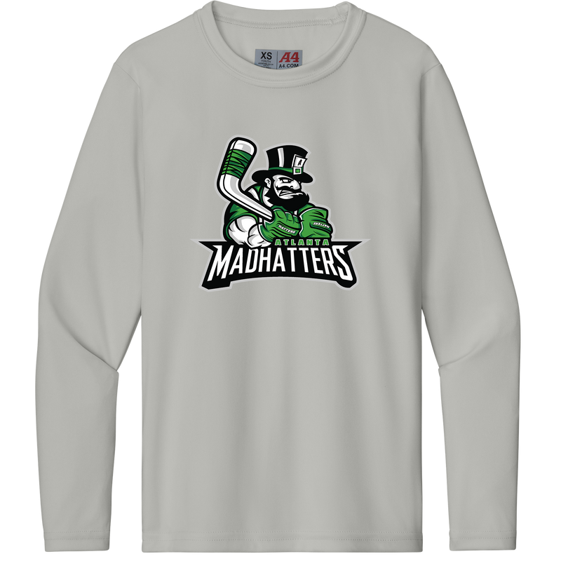 Atlanta Madhatters Youth Cooling Performance Long Sleeve Tee