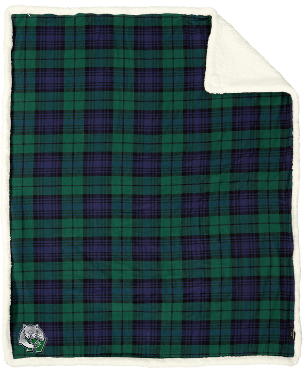 Woodbridge Wolfpack Flannel Sherpa Blanket