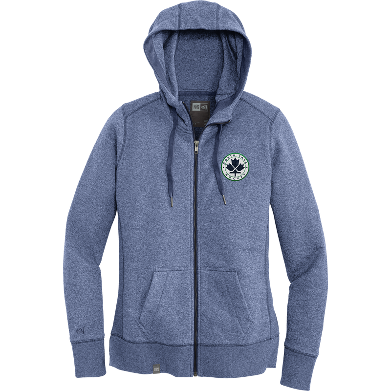 North Park Hockey New Era Ladies French Terry Full-Zip Hoodie