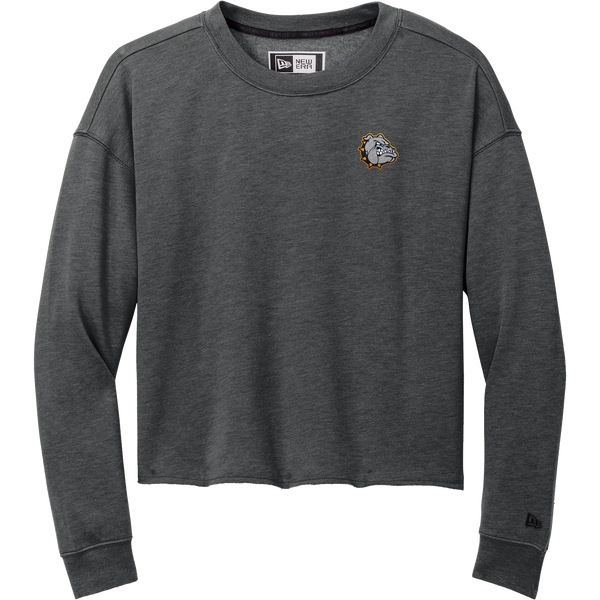 Chelsea Bulldogs New Era Ladies Tri-Blend Fleece Crop Crew