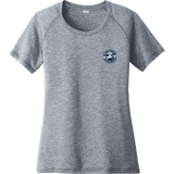 NYC Hockey Club Ladies PosiCharge Tri-Blend Wicking Scoop Neck Raglan Tee