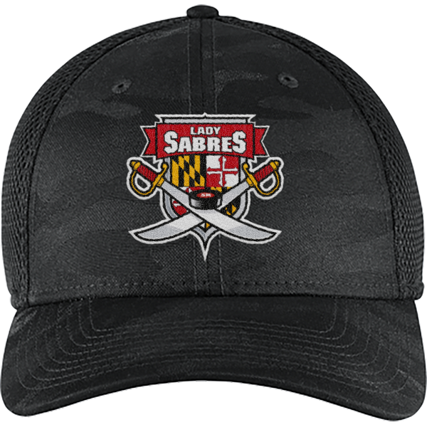 SOMD Lady Sabres New Era Tonal Camo Stretch Tech Mesh Cap