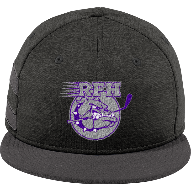 Rumson-Fair Haven New Era Shadow Heather Striped Flat Bill Snapback Cap