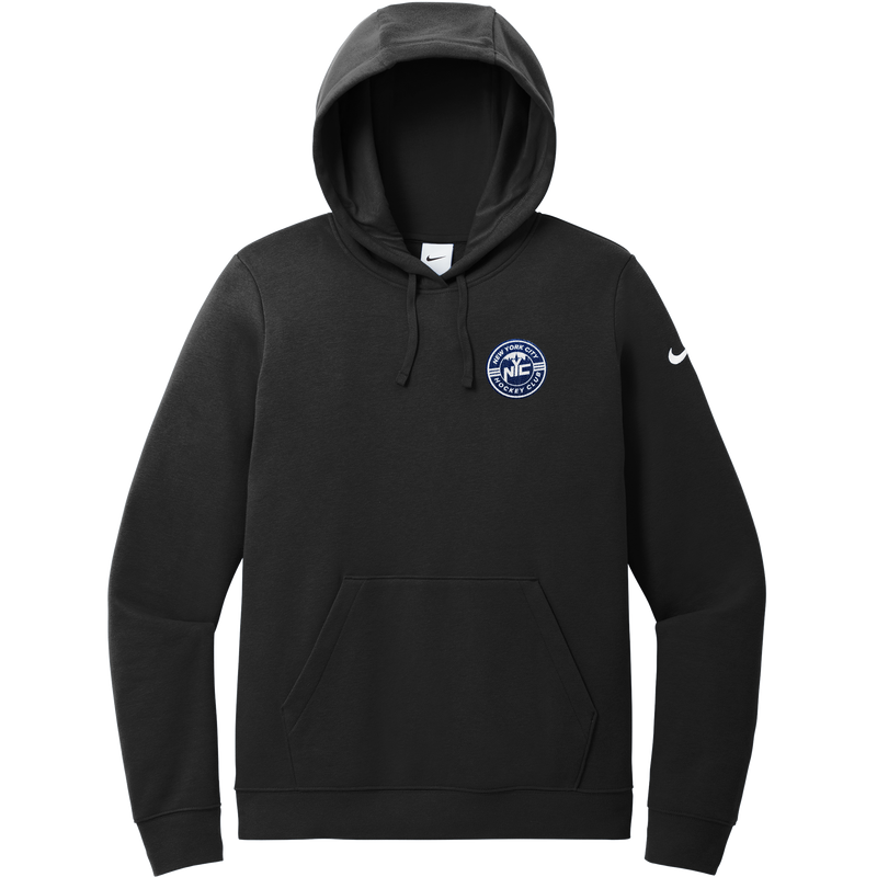 NYC Hockey Club Nike Women's Club Fleece Sleeve Swoosh Pullover Hoodie