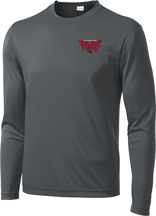 York Devils Long Sleeve PosiCharge Competitor Tee