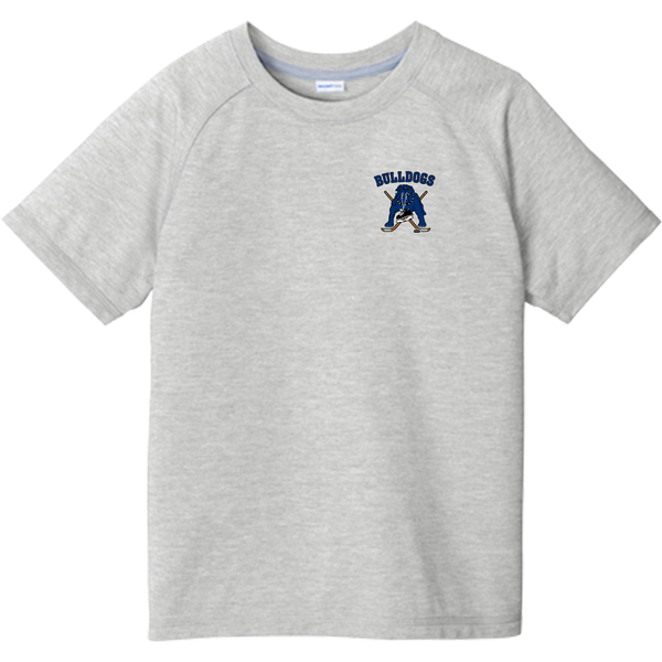Chicago Bulldogs Youth PosiCharge Tri-Blend Wicking Raglan Tee